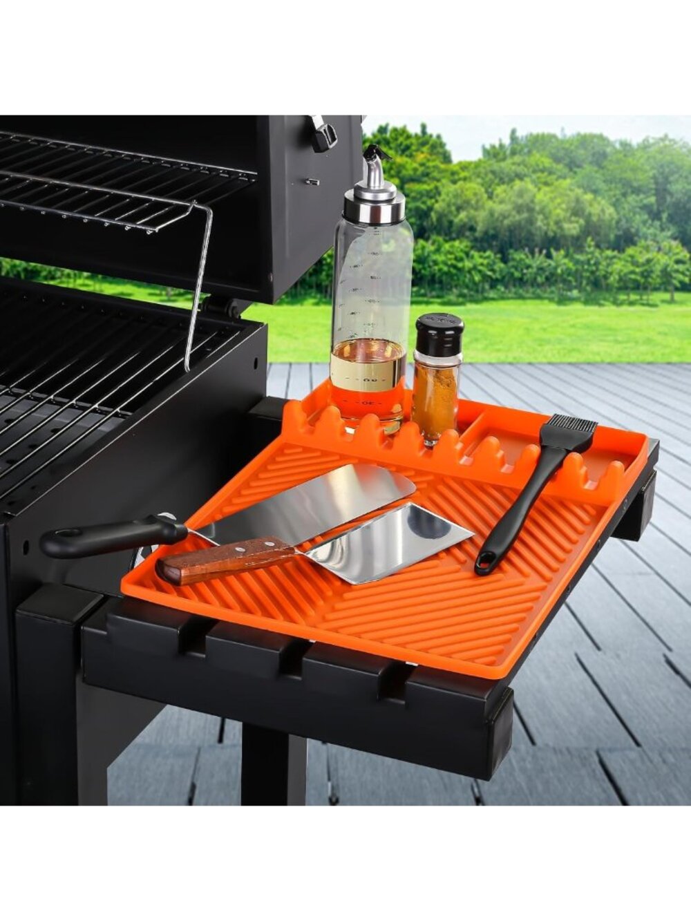 Non-Slip Silicone Tool Mat for Griddle & Kitchen Countertop - Heat Resistant